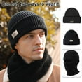 thumbnail image 3 of 2 IN 1 MAN WINTER Cotton Knitted Balaclava Hat Windproof and Cold-Resistant ZY P8Y1, 3 of 5