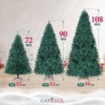 thumbnail image 3 of CAPHAUS 9 Feet Premium Pre-Hinged North Valley Spruce Full Artificial Green Christmas Tree, w/ 2,028 Branch Tips and Metal Stand, Fake Xmas Tree for Indoor Home, Office, Party, Holiday Decoration, 3 of 8