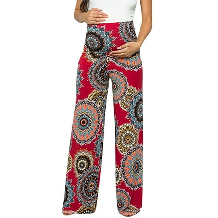 

Fragarn Maternity clothes Women s Maternity Floral Easy Pants Pregnancy Trousers