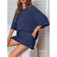 thumbnail image 4 of Conjunto de pijama Tankaneo para mujer con pantalones cortos de cintura elástica, 4 of 5