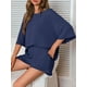 thumbnail image 4 of Conjunto de pijama Tankaneo para mujer con pantalones cortos de cintura elástica, 4 of 5
