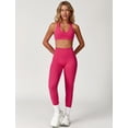 thumbnail image 2 of PISONIC Womens Workout Sets Adjustable Straps Sports Bras and High Waist Leggings Sets Pilates 2 Piece Outfits for Women, 2 of 6
