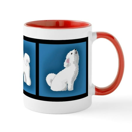 

CafePress - Smiling Bichon Mug - 11 oz Ceramic Mug - Novelty Coffee Tea Cup
