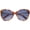 Leopard Tortoise Frame Blue Gradient Lens, variant on Daggerwing Leopard Tortoise Frame Blue Gradient Lens Sunglasses