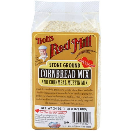 Bob's Red Mill Cornbread and Cornmeal Muffin Mix, 24 oz (Pack of (Best Bran Muffin Mix)