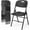 Black, variant on PEXMOR 4 Pack Folding Chairs, Portable HDPE Plastic Seat with Steel Frame for Indoor Outdoor Dinning Party Wedding School Use, Black