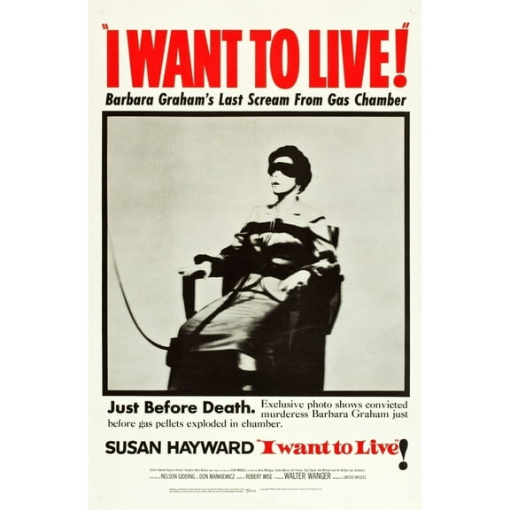 I Want To Live 1958 Poster Art Movie Poster Masterprint (11 x 17)