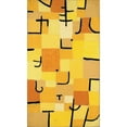 thumbnail image 2 of Paul Klee 10x14 Black Ornate Wood Framed Double Matted Museum Art Print Titled: Signs in Yellow (1937), 2 of 5