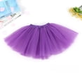 thumbnail image 2 of Falda de princesa para niñas, falda de malla de tres capas, falda abullonada, falda de media longitud, ropa de baile para niños, falda de arena de tres capas, 2 of 2