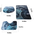 thumbnail image 3 of Xihbxyly Juego de Alfombras de Baño de 3 Piezas, Supersuaves y Antideslizantes, Alta Absorción de Agua, con Respaldo de Pvc para Mayor Seguridad, Cómodas para Baño, Ducha, Hotel y Dormitorio, 50 X 80, 3 of 7