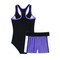 thumbnail image 2 of inhzoy Kids Girls 2 Piece Tankini Set Rash Guard One-piece Swimsuit, 2 of 7