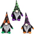 thumbnail image 1 of Muñecas de felpa de Halloween Gnomo de Halloween Felpa Gnomo de mano de Halloween Muñeca de Halloween Gnomos Adorno Decoración para Halloween Fiesta de Navidad Regalos Fantasma Ventana Estante Escritorio 3 piezas ER, 1 of 5