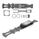 thumbnail image 5 of Chasis De Coche RC, Kit De Chasis De Fibra De Carbono De Alta Resistencia De Peso Ligero Profesional Para 1:10 RC Drift Car, 5 of 8