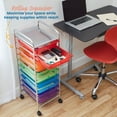 thumbnail image 4 of ECR4Kids 10-Drawer Value Mobile Storage Utility Cart, Craft Organizer, Assorted, 4 of 9