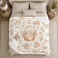 thumbnail image 5 of Adorable Cottagecore Kittens Wicker Basket, Cozy Pet Portrait Pattern, Warm Flannel Blanket for Living Room and Bedroom, Cat Lovers Just Because Gift, Pet Lover Home Decor, 5 of 9