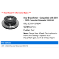 thumbnail image 2 of Rear Brake Rotor - Compatible with 2011 - 2022 Chevy Silverado 3500 HD 2012 2013 2014 2015 2016 2017 2018 2019 2020 2021, 2 of 2
