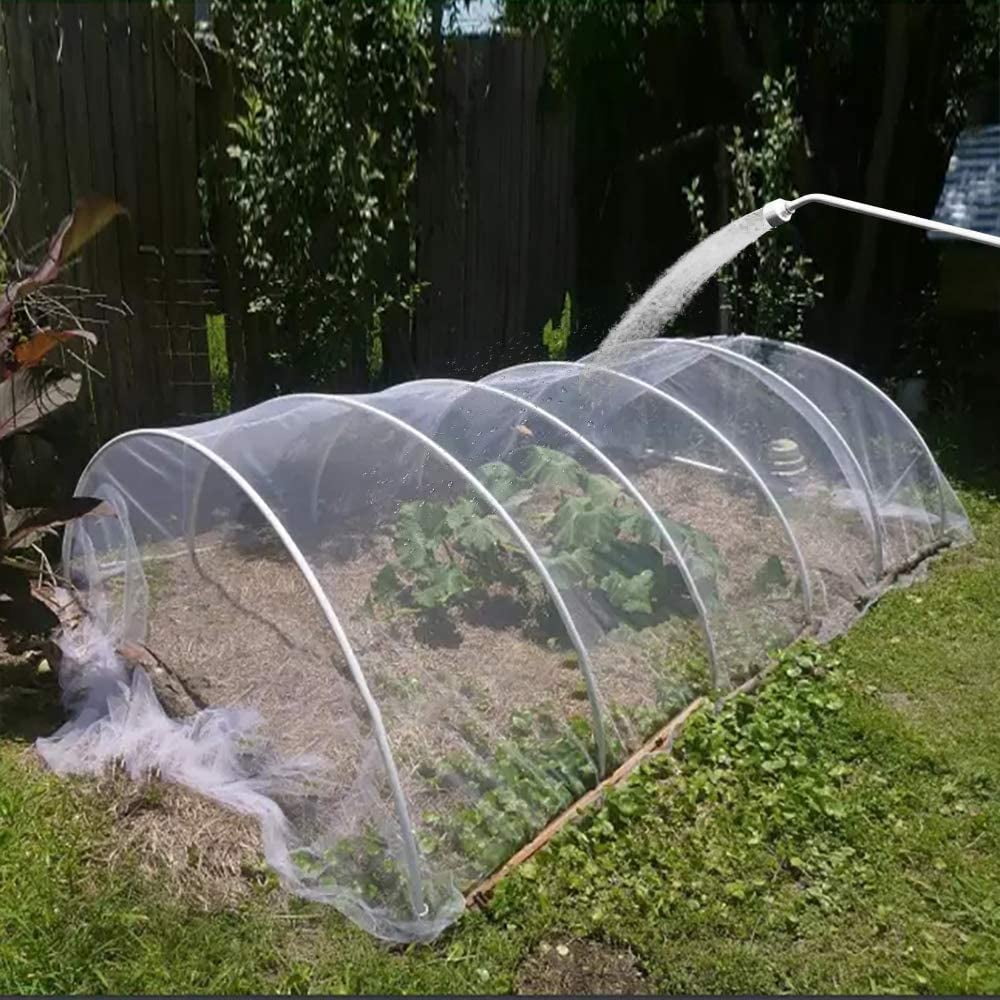 Agfabric Insect Bird Barrier Garden Plant Cover Netting, 10 x 30 Foot (White)
