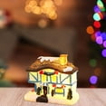 thumbnail image 4 of Kmbangi Christmas Small Village Houses, Cute LED Light Up Snow House Scene Figurine Tabletop Decorations for Home, 4 of 6