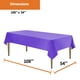thumbnail image 2 of Mantel de plástico para fiestas, tamaño morado, 12 unidades, 137 x 274 cm, 2 of 6