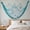 Sky Blue, variant on QualiVow Ocean Theme Fishing Net Decoration, Sky Blue Cotton Wall Hanging Decor with 12 Nautical Ornaments for Coastal Beach Home, 78.7 x 39.4 In