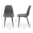 thumbnail image 4 of Sillas de Hogar Mundo In Muebles Murcia 2854 Gris, 4 of 5