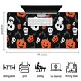 thumbnail image 5 of Long Mouse Pads for Desk,Black Halloween Pumpkin Faces Desk Mats on Top Of Desks, Desk Mouse Pad Extra Large with 3mm Non-Slip Base and Stitched Edge for Gaming,Office,Work,Home 47.3"x23.6", 5 of 6