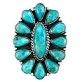 thumbnail image 3 of Turquoise Jewelry Ring for Women Sterling Silver 925 | Turquoise Network | R2041-C75-11, 3 of 4