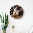 thumbnail image 4 of 12 Inch Wall Clock Battery Operated Silent Clock Decorative for Office, Kitchen, Outdoor, Living Room，Funny Siberian Husky Dog Design, 4 of 4