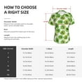 thumbnail image 4 of Uemuo Green Kiwi Printed Women's Classic V-Neck T-Shirt - Soft, Breathable, Moisture-Wicking, Perfect for Casual, Office, Travel, and Everyday Wear-Medium, 4 of 5