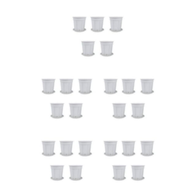 kurtrusly 5pcs Orchid Pot With Holes Designed For Maximum Air And Water Flow Can Furniture And Floors Clean White 5Set