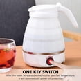 thumbnail image 4 of Collapsible Kettle 0.6L Silicone Travel Kettle Collapsible Electric Kettle, Mini Portable Kettle with Stainless Steel Bottom for Camping, Travel, Vaca, 4 of 5