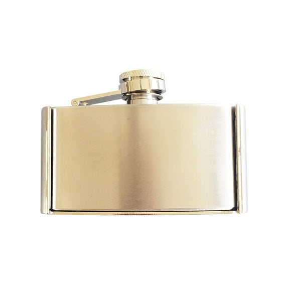 Three Ounce Stainless Steel Flask Belt Buckle