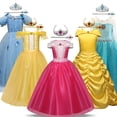thumbnail image 2 of Disfraz de Halloween para niña, disfraz de fantasía para niña de 4, 6, 8 Y 10 años, Vestido de princesa para fiesta de noche de Navidad Fivean unisex, 2 of 2