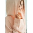 thumbnail image 3 of SUSSEXHOME 100% Cotton Muslin Robe – Lightweight Bathrobe for Women and Men, Small/Medium, Salmon, 3 of 4