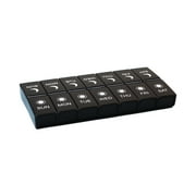 Eky AM/PM Weekly Pill Planner,7 Day Pill Organizer 2 Times A Day Large Pill Cases Moisture-Proof Pill Box,Medicine Organizer Design for Vitamins Fish Oil Compartments Supplements,Portable