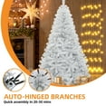 thumbnail image 3 of Uforic 7.5ft White Artificial Christmas Tree with 1258 Branch Tips, Foldable Metal Base for Home and Office, 3 of 6