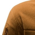 thumbnail image 5 of CHEEREAM Men's Tactical Hooded Fleece Jackets Full-Zip Winter Warm Polar Military Outdoor Hiking Coat with Zipper Pockets Khaki M, 5 of 8