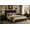 black, variant on Aiho 3-Piece Bedroom Furniture Set, Queen Size Upholstered Platform Bed Frame with Wingback Headboard and 2 LED Nightstands with Drawers, Black