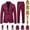 Purple, variant on CHUMUD 2 Piece Sets for Men Button Notched Lapel Suit Jacket Casual Business Jackets Sports Coats Slim Fit Blazer with Long Pants