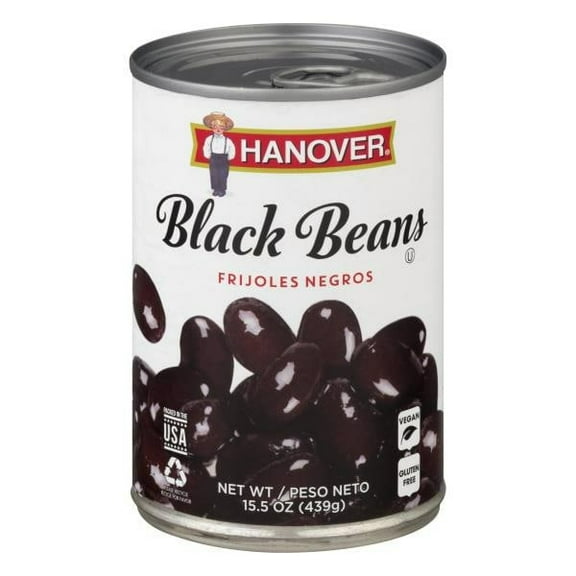 Hanover Black Beans 15.5 oz (Pack of 4)
