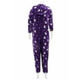thumbnail image 3 of COUVER Women Hooded Hoodie Fleece Pajama Sleepwear Loungewear, Snowman, XL, One-Piece, 3 of 3