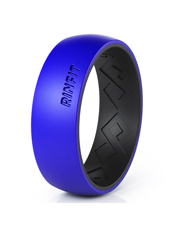 Silicone Wedding Rings for Men & Women by Rinfit. Male & Female Rubber Bands. Two-Tone Collection