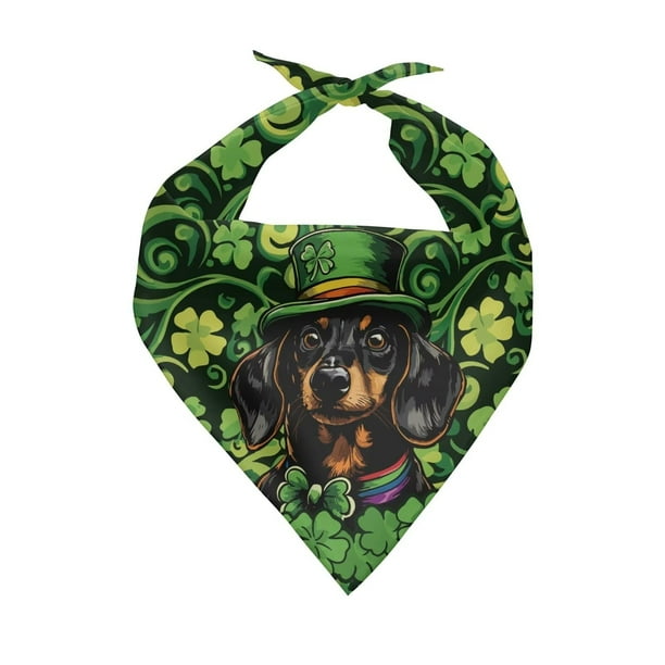 Bufanda para perro con diseño de babero para el Día de San Patricio, pañuelo ajustable para mascotas, artículos esenciales para el dormitorio, mejoras para el hogar, regalos de cumpleaños para hombres
