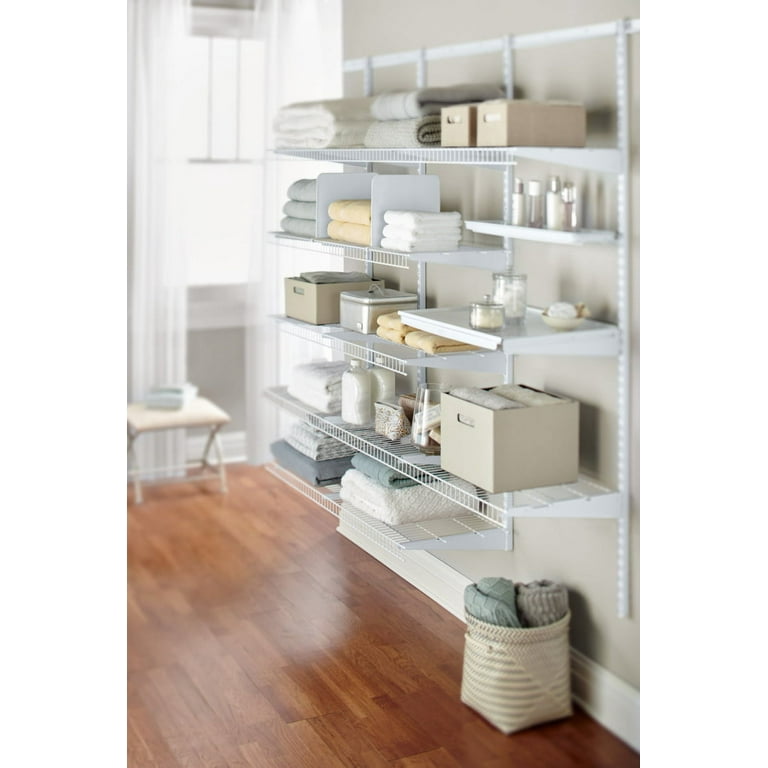 Rubbermaid FastTrack Closet Plastic Shelf Dividers, White, 2 Count. Great  for organizing your clothes into groups. 