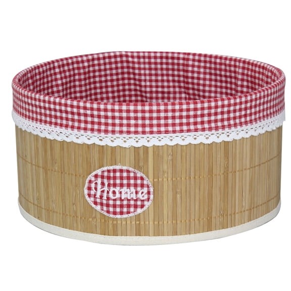 Bamboo Laundry Hamper Bamboo Clothes Bin Round Storage Basket Closet Organizer