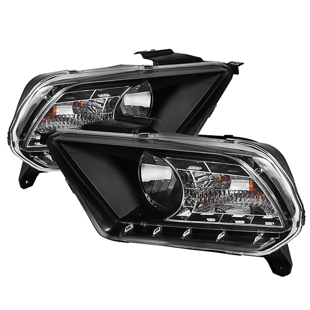 VIPMOTOZ LED DRL Headlight Assembly For 20102014 Ford Mustang