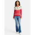 thumbnail image 2 of Holiday Time Women's and Women's Plus Pretty Christmas Sweater, Sizes XXS-3X, 2 of 6