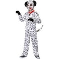 thumbnail image 2 of Delightful Dalmatian Costume for Kids, Spotted Dog One-piece, Hooded Jumpsuit with Collar for Halloween, 2 of 4