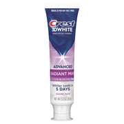 Crest Toothpaste, 3D White Advanced Radiant Mint Teeth Whitening Toothpaste, 3.3 oz