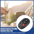 thumbnail image 2 of Mando a distancia de entrada sin llave Unique Bargains 315 MHz para Toyota Highlander 2008-2013 GQ43VT20T negro, 2 of 7